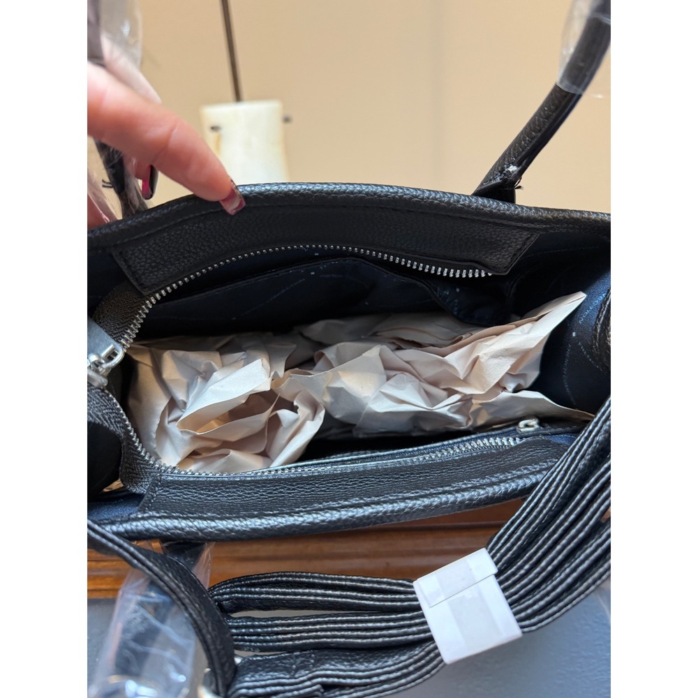 French connection black over the shoulder/ hand bag purse - Picture 4 of 4